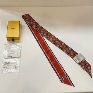 Fendi Red Bloody Mary Bandeau